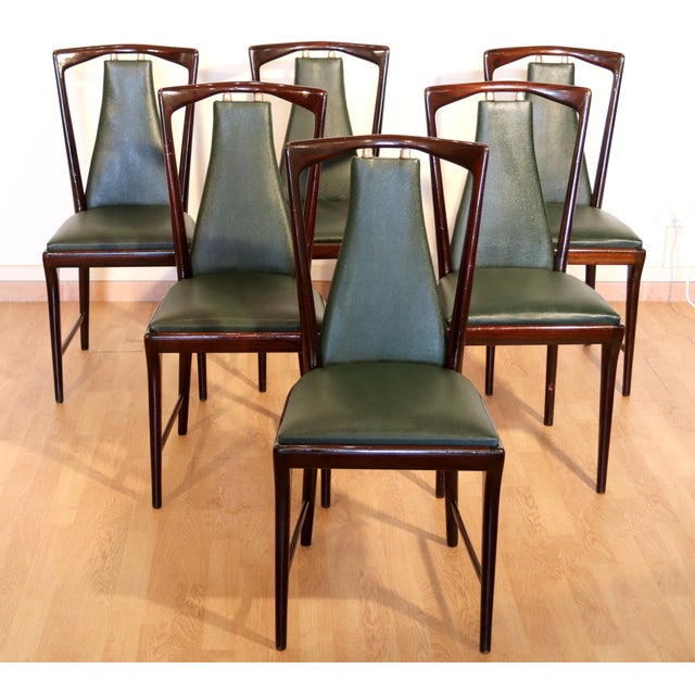 Mid-Century Modern Chairs by Osvaldo Borsani, Italy, 1950s, Set of 6 For Sale - Image 9 of 15