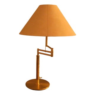 Italian Multi-Adjustable Brass Table Lamp from Relux Milano, 1970s For Sale