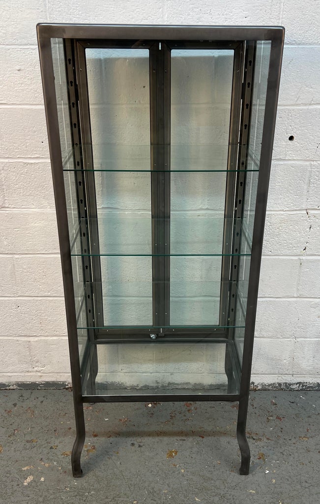 Late 20th Century Metal and Glass Doctors Display Cabinet by