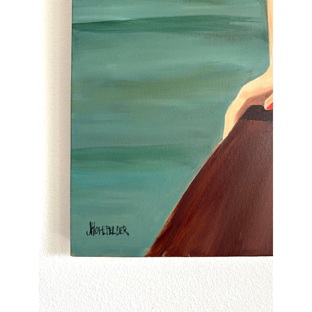 "Lake View" Modern Original Oil Painting, by Jennifer Hohlfelder For Sale - Image 9 of 10