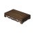 Coffee 7.5" Light Brown Feather Pattern Rectangular Wood Display Stand Riser For Sale - Image 8 of 9