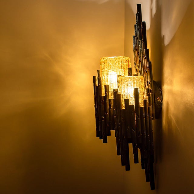 Brutalist Wall Sconces by Tom Ahlström & Hans Ehrlich, 1960, Set of 2 For Sale - Image 13 of 15