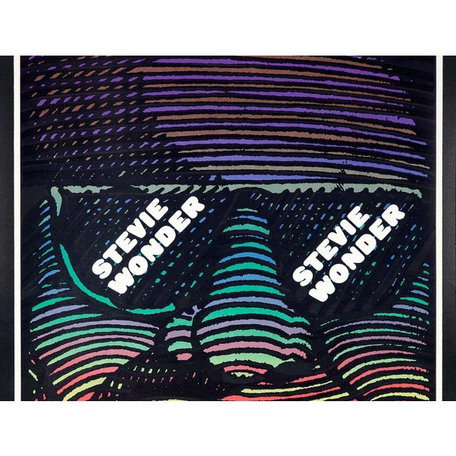 Vintage Milton Glaser Poster 1968: Created by Milton Glaser as a collaboration for Stevie Wonder at New York's...