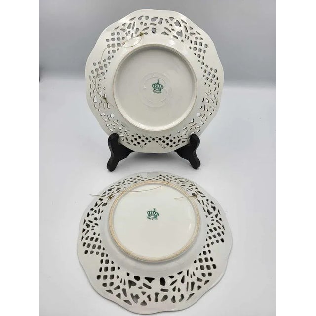 Pre-War Porcelain Openwork Bowl, Bavaria, 1890s, Set of 2 For Sale - Image 3 of 8