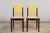 Light Yellow 1930s French Art Deco Oak Dining Chairs in Light Yellow Velvet – Set of 8 For Sale - Image 8 of 18