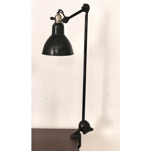 Metal Table Lamp by Bernard-Albin Gras for Ravel Clamart, 1930s For Sale - Image 7 of 18