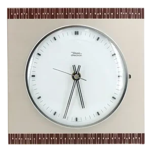 Wood and Metal Wall Clock from Diehl, 1960s