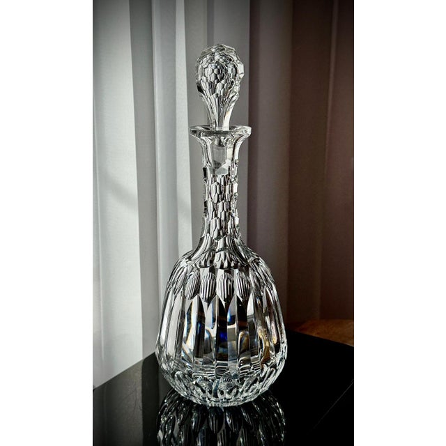 Edwardian Petal-Cut Crystal Sherry Decanter, England, 1905 For Sale - Image 3 of 18