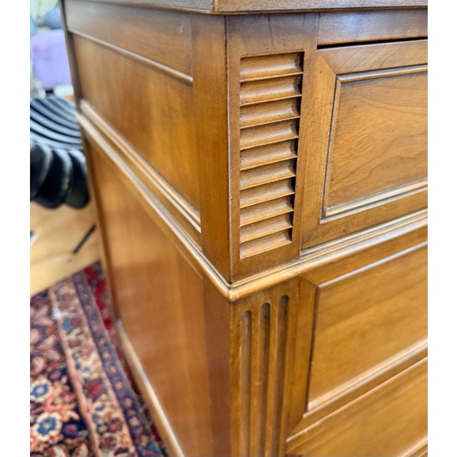 Brown Vintage Kindel 9 Drawer Dresser For Sale - Image 8 of 10
