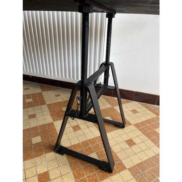 Wood & Metal Console Table For Sale - Image 6 of 7