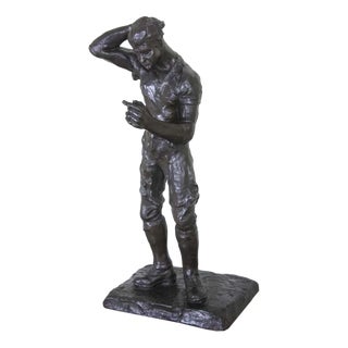 Reynaert Juul, Man in Boots, Bronze For Sale