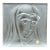 Deco - Mid Century Vintage Frosted Art Glass Madonna Statuette Crystal Plaque For Sale