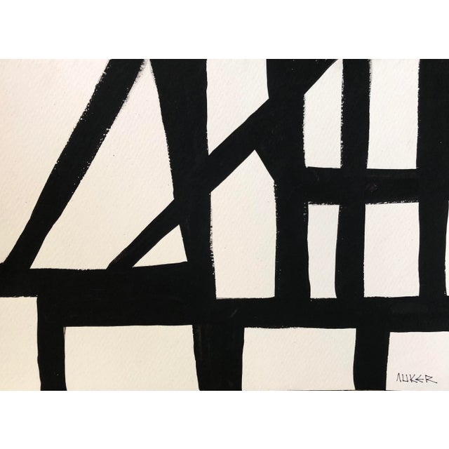Contemporary Original Abstract Acrylic on Archival Paper Painting by CL Auker For Sale