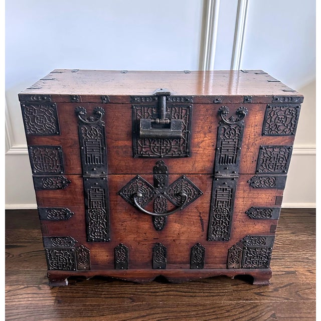 An antique Korean wood Bandaji circa 19th century of Joseon Dynasty. Relatively rare, this Bandaji was likely from the...