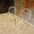 Highly original, slightly inclined bench with a face-to-face design, tubular steel frame, suitable for indoor or outdoor...