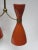 Metal Italian Brass & Brown-Orange Aluminum Diabolo Pendant, 1950s For Sale - Image 7 of 18