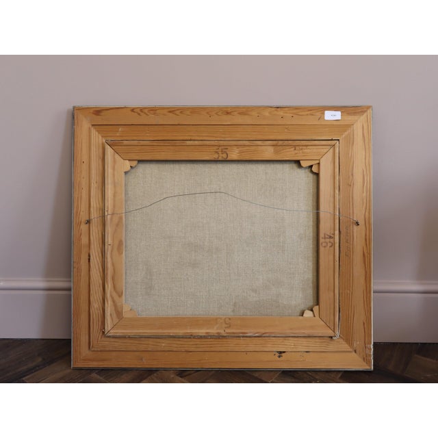 Mid-Century Modern 'The Pastel Room' Original Swedish Expressive Interior Scene Oil Painting, Framed For Sale - Image 14 of 14