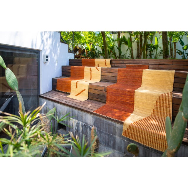 2020s Modern Hand Woven Rug 5' X 8' Orange For Sale - Image 14 of 15