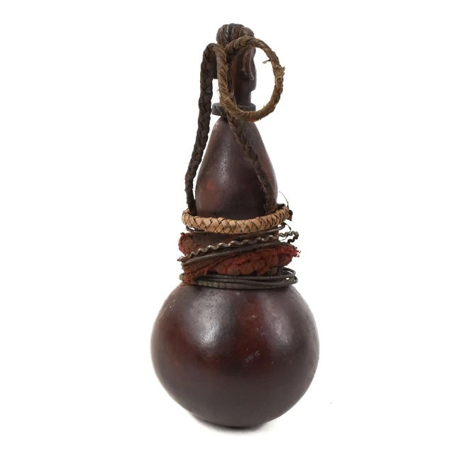 African Early 20th Century Nyamwezi Diviner's Medicine Gourd Tanzania For Sale - Image 3 of 7