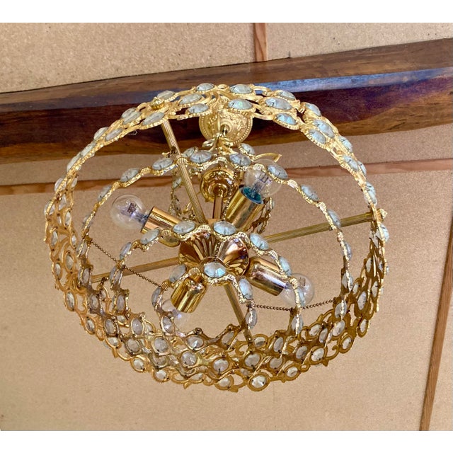 Chandelier attributed to Ernst Palme for Palwa, 1960s For Sale - Image 12 of 13