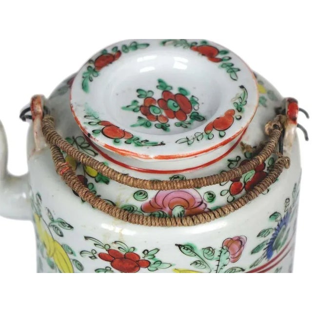 Chinese Antique Chinese Porcelain Teapot For Sale - Image 3 of 8