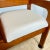 Wood Mid-Century Modern Teak Telephone Bench With Alabaster Boucle, 1980s For Sale - Image 7 of 11
