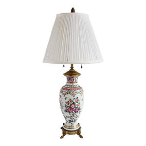 Antique Chinese Famille Rose Table Lamp