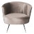 Velvet Retro Mid Century Accent Chair in Hazelwood For Sale