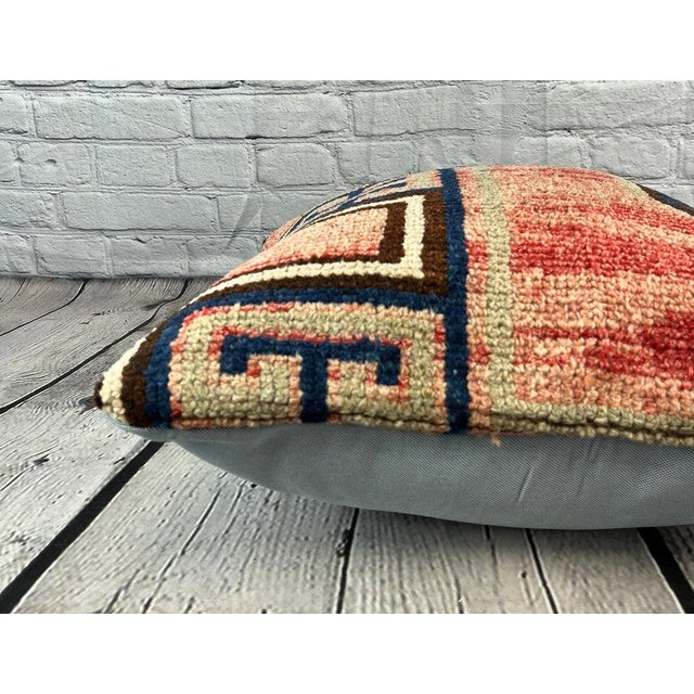 20 x 20 Rug Pillow Enigmatic Twilight Turkish Pillow Cushion Cover For Sale - Image 4 of 4