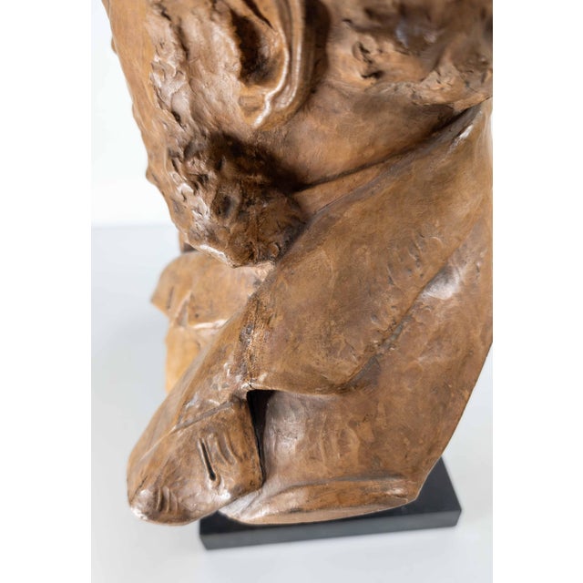 19th Century American Terra-Cotta Bust of a Gentleman by Olin Levi Warner For Sale - Image 12 of 18