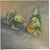 1990s Lea Monetti, Quinces, Tempera on Rice Paper on Canvas, 1990s For Sale - Image 5 of 5