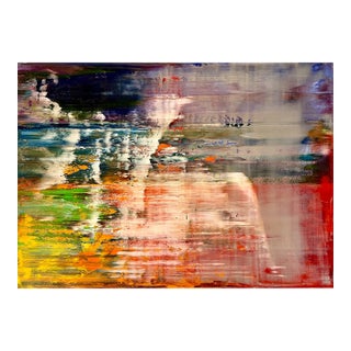 Contemporary Abstract Oil on Canvas "Abstract Informal 2024-2121-5" by Robert Niesse For Sale