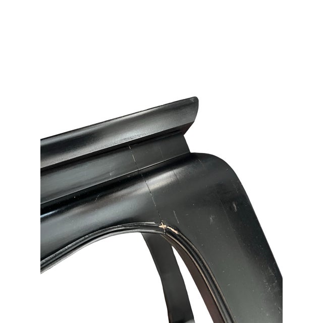 Vintage Century Furniture Asian-Inspired Black Lacquer & Burl Wood End Tables - A Pair For Sale - Image 9 of 11