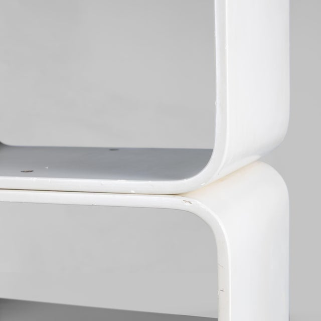 White Modular Bookcase by Carlo De Carli for Fiam, 1970 For Sale - Image 8 of 11