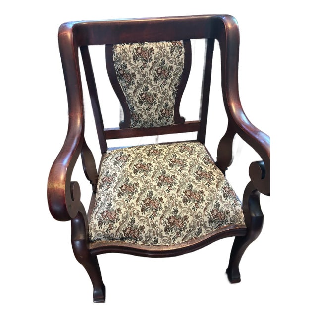 Mid 20th Century Mahogany Armchair For Sale