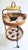 Rattan and Lacquered Iron Bar Trolley, Austria, 1950s For Sale - Image 9 of 14
