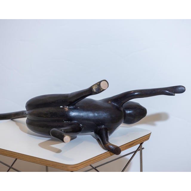 Bronze Vintage Large Modernist Cast Bronze Spider Monkey Sculpture, 27.5” H For Sale - Image 8 of 11