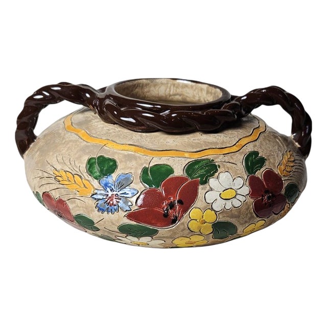 Large Earthenware Pot by Jerome Massier for Vallauris, 1950s For Sale