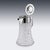 Metal Antique Victorian Silver and Cut Glass Claret Jug, 1896 For Sale - Image 7 of 18