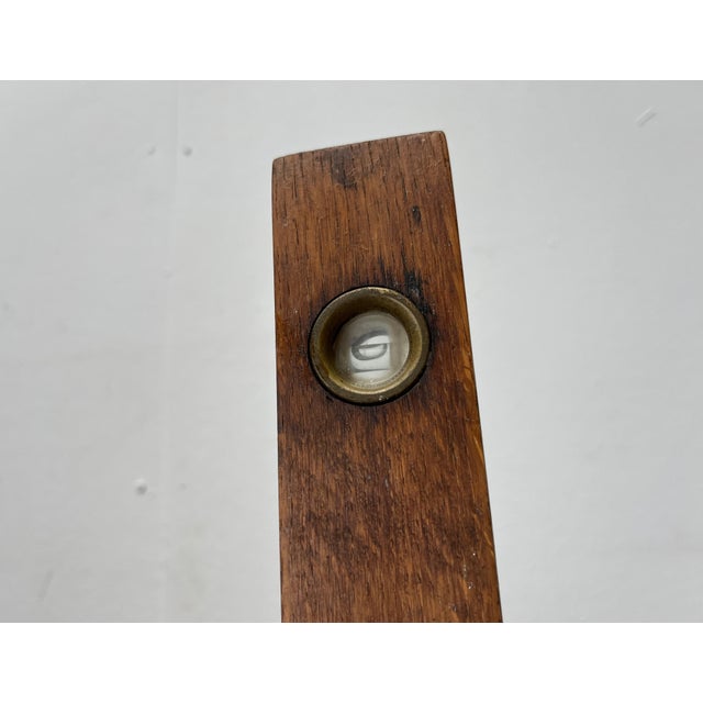 Mid-Century Modern German Teak Waterlevel, 1950s For Sale - Image 6 of 18