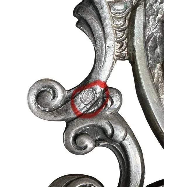 Early 19th Century Silver Holy Water Font, St. Joseph For Sale - Image 10 of 10