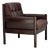 Vintage Scandinavian Armchair in Furniture Leather and Beech, 1970s For Sale