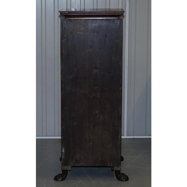 Antique Regency Flamed Hardwood & Gilt Bronze Drinks Cabinet Pedestals, Set of 2 For Sale - Image 10 of 18