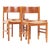 Peter Hvidt Style Mid Century Teak Dining Chairs - Set of 4 For Sale