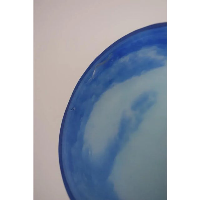 Art Deco Wall Sconce in Gilt Bronze and Blue Glass Paste, 1930s For Sale - Image 9 of 11