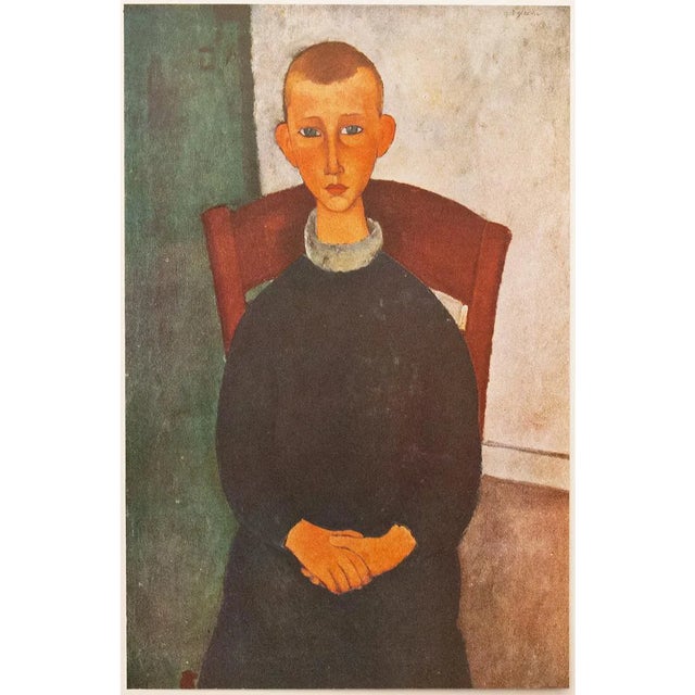 1947 After Amedeo Modigliani "The Son of the Concierge", First Edition Parisian Lithograph For Sale