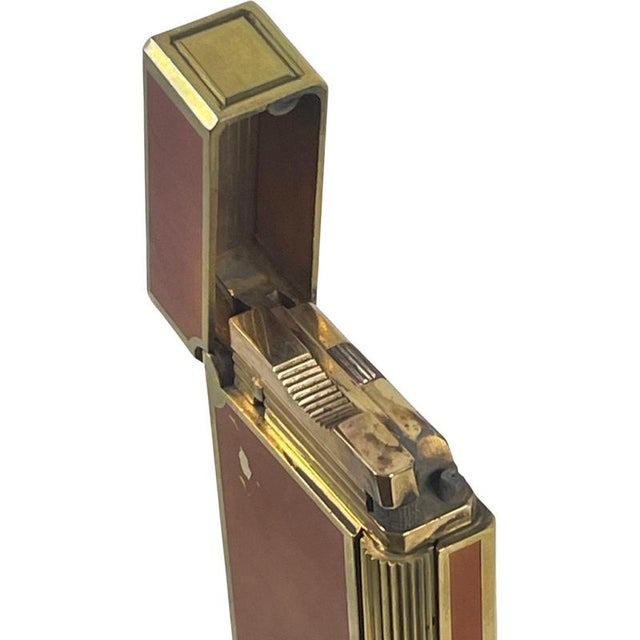 Vintage Chinese Lacquer Table Lighter from S.T. Dupont For Sale - Image 3 of 8