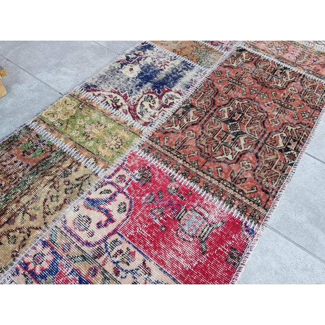 Vintage Turkish Wool Runner Rug For Sale - Image 6 of 10