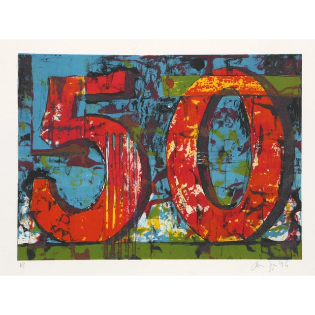 Artist: Aaron Fink, American (1955 - ) Title: 50 Year: 1996 Medium: Lithograph, signed, numbered, and dated in pencil...