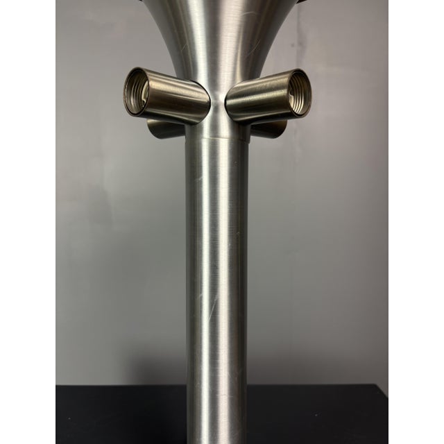 1960s Large Mid-Century Modern Space Age Glass Mushroom Table Lamp from Temde Leuchten, 1960s For Sale - Image 5 of 13